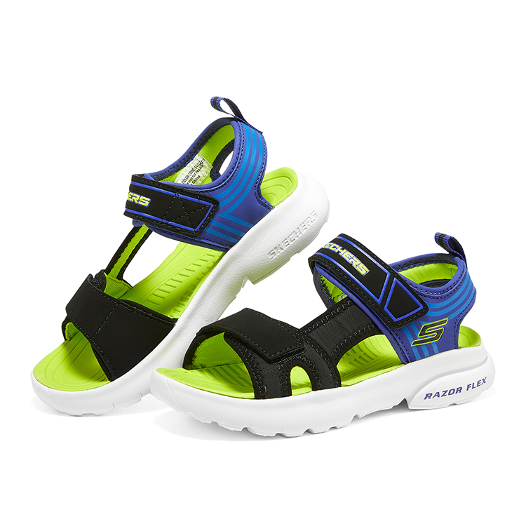 Lookbook (Youth) Skechers Razor Splash 'Black Blue' 406510L-BBLM