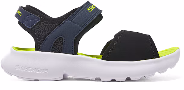 Lookbook 大童 Skechers Razor Splash 防踢防滑兒童涼鞋 綠黑