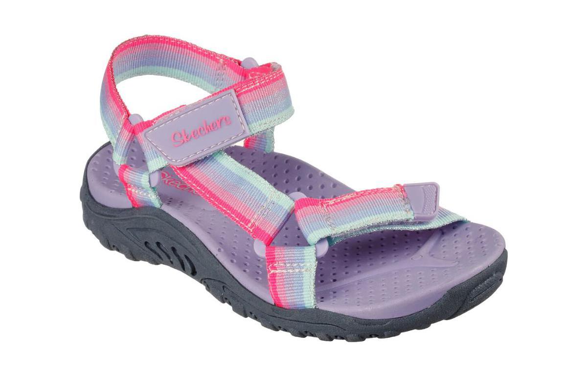 (Youth) Skechers Reggae-Rainbow Trail 'Lavender Multicolor' 圖 3