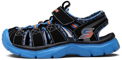 (Youth) Skechers Relix 'Black Blue' 92189L-BKBL (Youth) Skechers Relix 'Black Blue' 92189L-BKBL