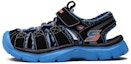 Buy (Youth) Skechers Relix 'Black Blue' 92189L-BKBL