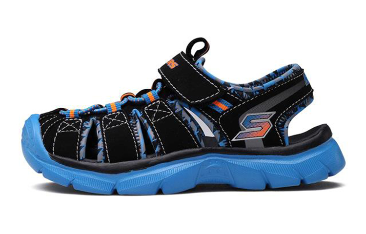 (Youth) Skechers Relix 'Black Blue' 92189L-BKBL