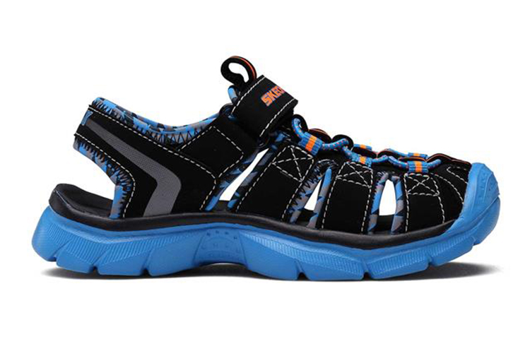 Order (Youth) Skechers Relix 'Black Blue' 92189L-BKBL