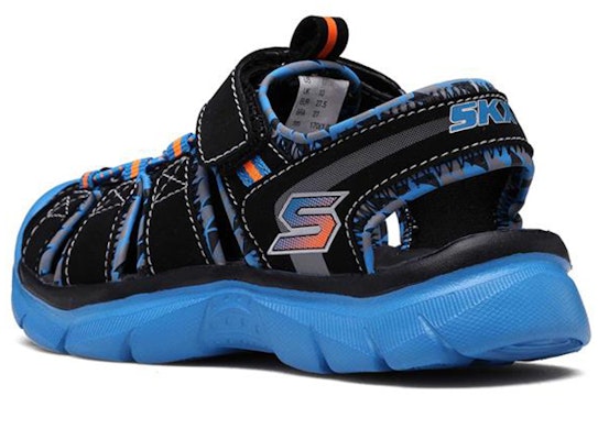 (Youth) Skechers Relix 'Black Blue' 92189L-BKBL Shop (Youth) Skechers Relix 'Black Blue' 92189L-BKBL