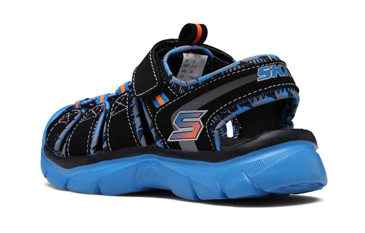 Shop (Youth) Skechers Relix 'Black Blue' 92189L-BKBL