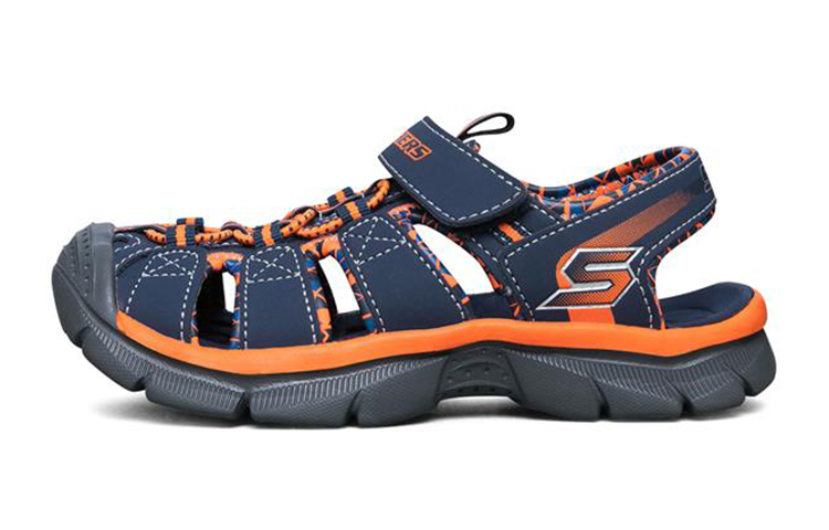 (Youth) Skechers Relix 'Blue Orange' 92189L-NVOR