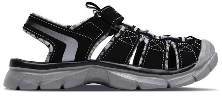 (Youth) Skechers Relix Sport Sandal 'Black Grey' 92189L-BKGY Order (Youth) Skechers Relix Sport Sandal 'Black Grey' 92189L-BKGY