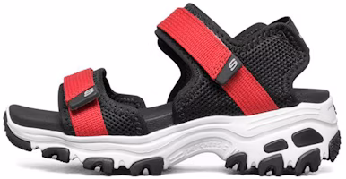 (Youth) Skechers Retro Sandal Velcro 'Black Red' 660072L-BKRD (Youth) Skechers Retro Sandal Velcro 'Black Red' 660072L-BKRD