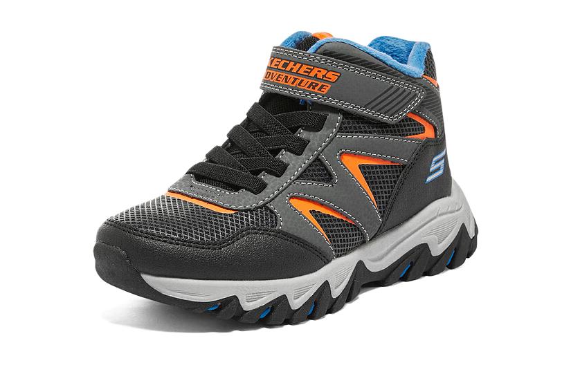 Order 大童 Skechers 舒適運動 輕便耐磨 中筒 孩童跑鞋 灰橘