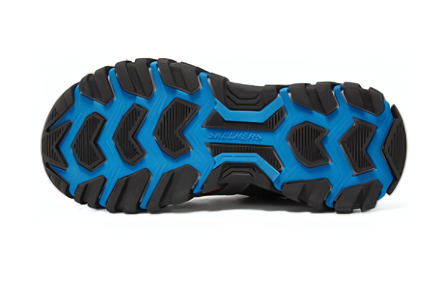 Shop 大童 Skechers 舒適運動 輕便耐磨 中筒 孩童跑鞋 灰橘