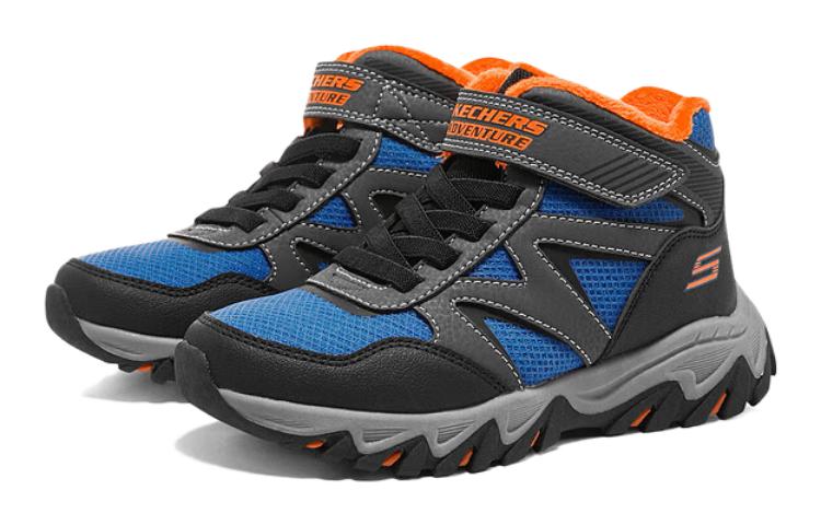 Lookbook (JR) Kasut Skechers Rugged Ranger 'Biru Kelabu Hitam' 405280L-BLOR