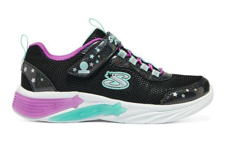 Order (JR) Skechers S Lights: Sepatu Glow-Brites 'Hitam Ungu Hijau' 319043L-BKPR