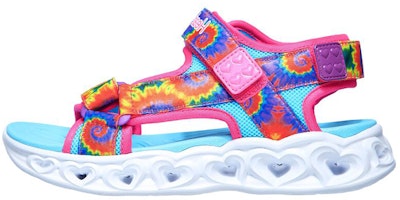 (Youth) Skechers S Lights: Heart Lights Sandal 'Color Groove Pink' 302160L-HPMT (Youth) Skechers S Lights: Heart Lights Sandal 'Color Groove Pink' 302160L-HPMT