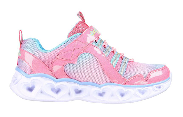 Order (JR) Skechers S Lights: Heartdalights - Rainbow Lux ''Rosa'' 302308L-PKMT