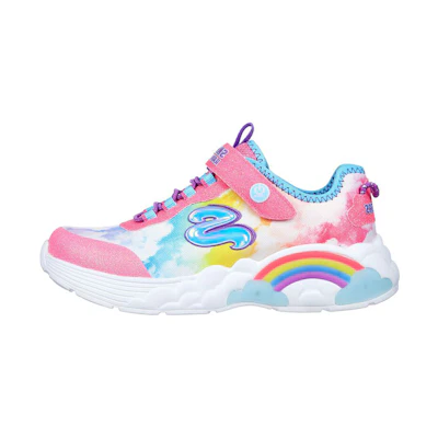(Youth) Skechers S Lights: Rainbow Racer 'Pink'