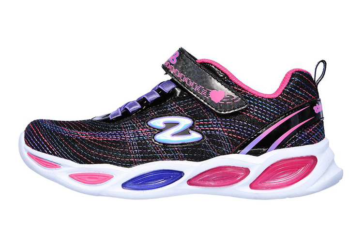 (Youth) Skechers S Lights: Shimmer Beams 'Sparkle Glow Black Multicolor' 20300L-BKMT