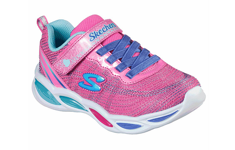 Lookbook (JR) Skechers S Lights : Shimmer Beams ''Éclat Étincelant Rose'' 20300L-PKMT