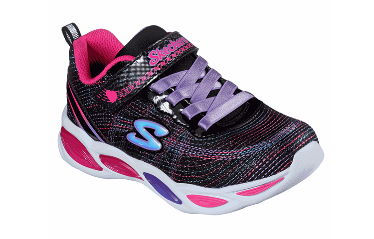 (Youth) Skechers S Lights: Shimmer Beams 'Sparkle Glow Black Multicolor' 圖 3