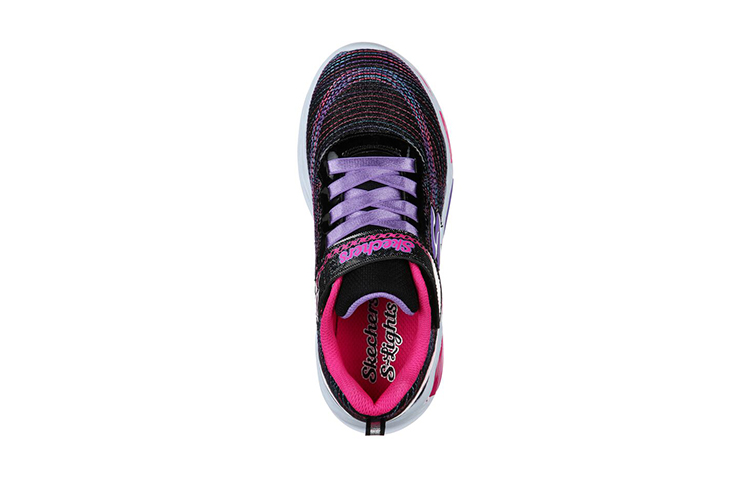 (Youth) Skechers S Lights: Shimmer Beams 'Sparkle Glow Black Multicolor' 圖 4