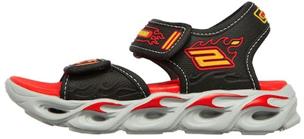 (Youth) Skechers S Lights: Thermo Splash-Heat-Flo 'Black Red' 400109L-BKRD (Youth) Skechers S Lights: Thermo Splash-Heat-Flo 'Black Red' 400109L-BKRD