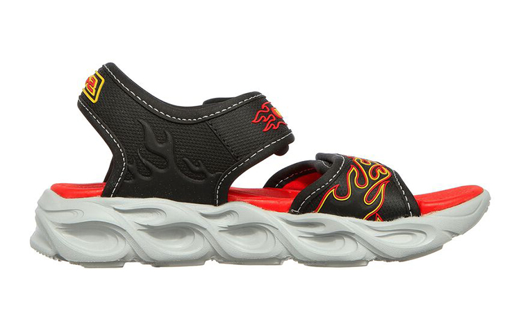 Order (JR) Skechers S Lights: Thermo Splash-Heat-Flo 'Negro Rojo' 400109L-BKRD