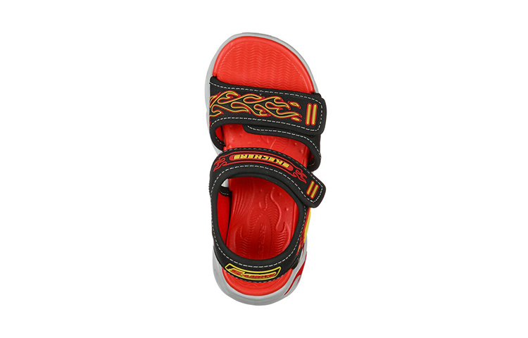 Lookbook (JR) Skechers S Lights: Thermo Splash-Heat-Flo 'Negro Rojo' 400109L-BKRD