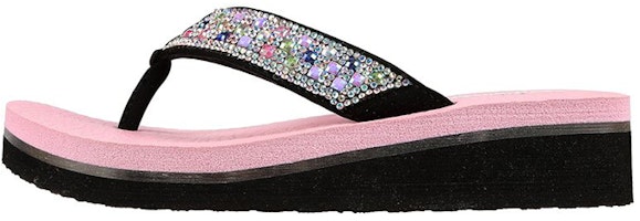 (Youth) Skechers S Lights: Vinyasa Sparks 'Sunrise Shine Black Pink' 302990L-BKPK (Youth) Skechers S Lights: Vinyasa Sparks 'Sunrise Shine Black Pink' 302990L-BKPK