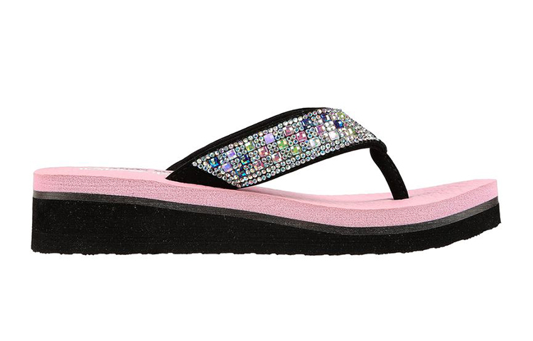 Order (JR) Skechers S Lights : Vinyasa Sparks ''Sunrise Shine Noir Rose'' 302990L-BKPK