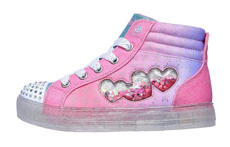 (Youth) Skechers Shuffle Brights 2.0 High 'Pink White' 314010L-PKMT