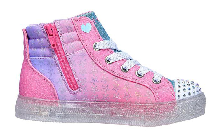 Order (JR) Skechers Shuffle Brights 2.0 High ''Rosa Weiß'' 314010L-PKMT