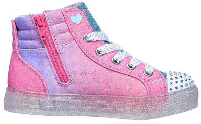 (JR) Skechers Shuffle Brights 2.0 High ''Rosa Weiß'' 314010L-PKMT Order (JR) Skechers Shuffle Brights 2.0 High ''Rosa Weiß'' 314010L-PKMT