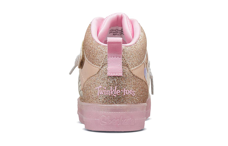 Shop (JR) Skechers Shuffle Brights ''Gold Rosa'' 20278L-GDPK