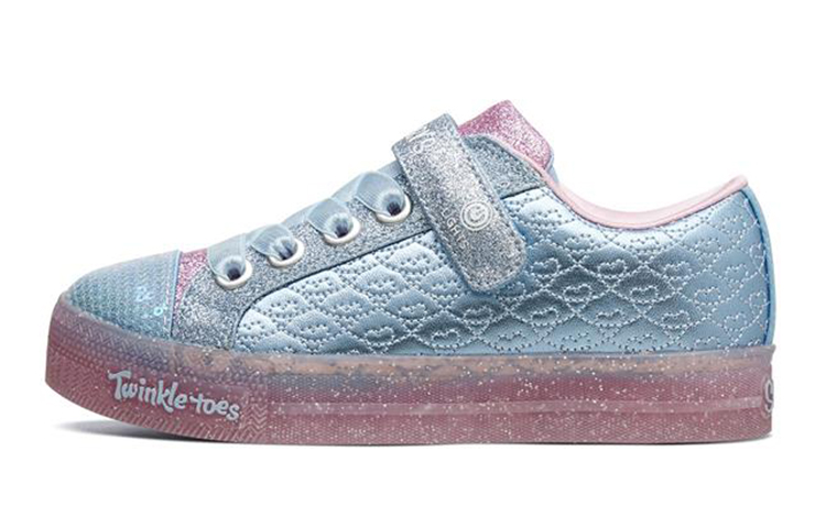 (Youth) Skechers Shuffle Brights 'Light Blue Pink' 20246L-LBPK