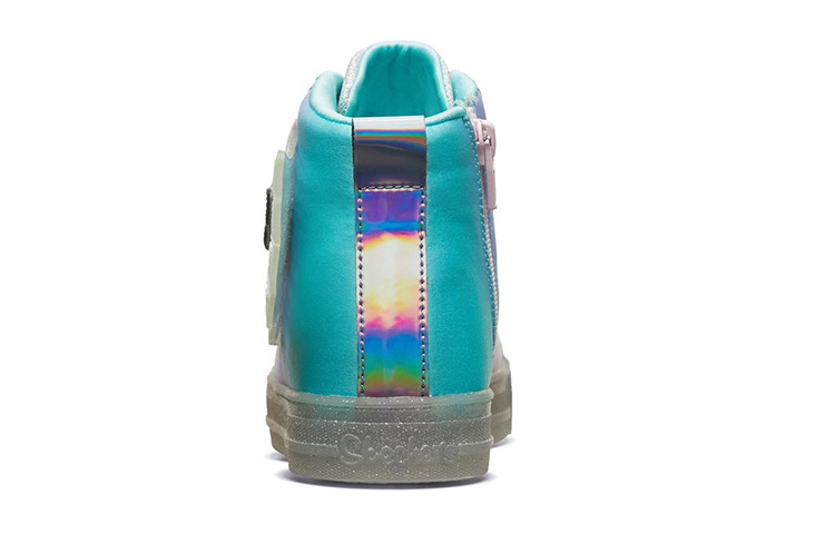 Shop (JR) Skechers Shuffle Brights ''Zilver Blauw'' 20168L-SMLT