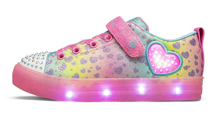 (Youth) Skechers Shuffle Brights 'Pink Multi' 314255L-MLT