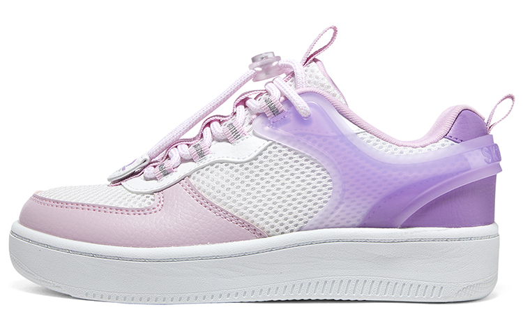 Buy 大童 Skechers Girls 舒適風範 減震耐磨 低筒 兒童板鞋 白紫