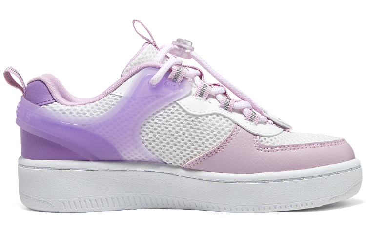 Order 大童 Skechers Girls 舒適風範 減震耐磨 低筒 兒童板鞋 白紫