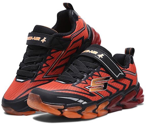 大童 Skechers Skech-Air 4 運動休閒鞋 紅黑 Lookbook 大童 Skechers Skech-Air 4 運動休閒鞋 紅黑
