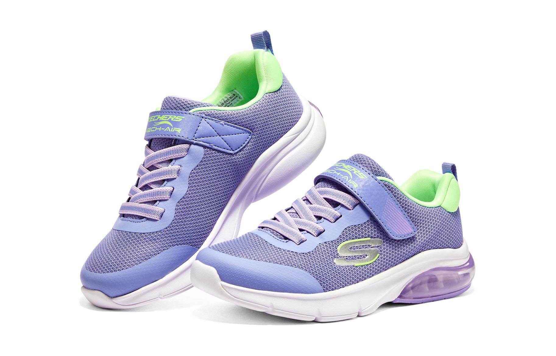 (Youth) Skechers Skech-air Airmatic Sneakers 'Purple White' 圖 4