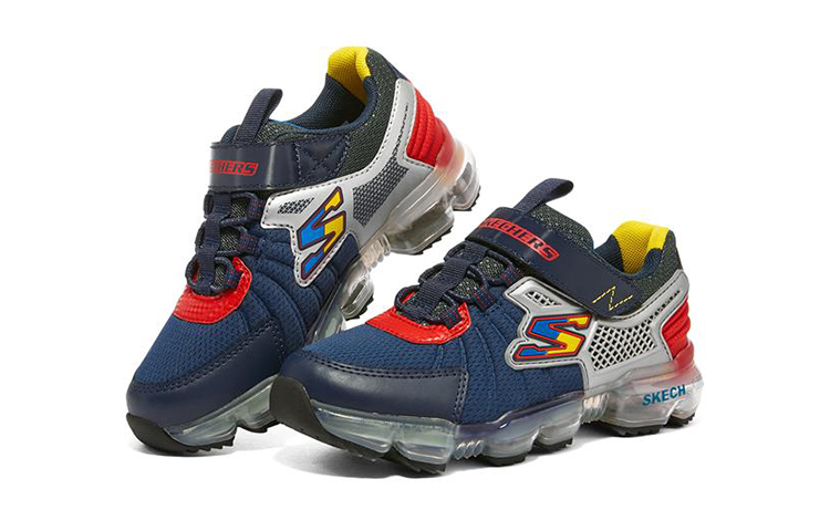 Lookbook (Youth) Skechers Skech-Air Bolt 'Blue Grey' 402301L-NVCC