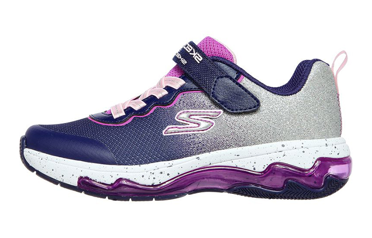 (Youth) Skechers Skech-Air Fusion 'Grey Purple' 302383L-NVPR