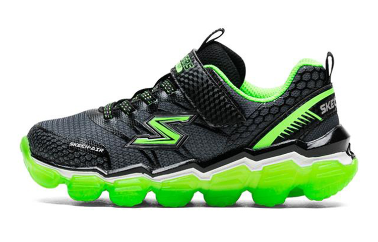 (Youth) Skechers Skech-Air Turbo Trek 'Black Green' 97422L-BKLM