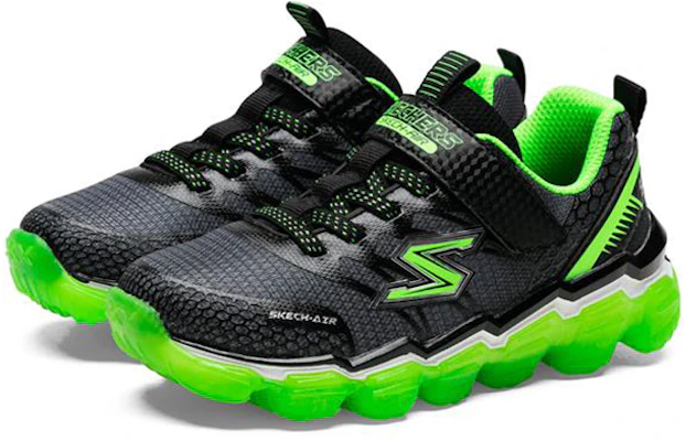 (Youth) Skechers Skech-Air Turbo Trek 'Black Green' 97422L-BKLM Lookbook (Youth) Skechers Skech-Air Turbo Trek 'Black Green' 97422L-BKLM