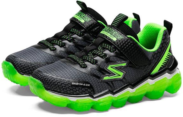 (Youth) Skechers Skech-Air Turbo Trek 'Black Green' 97422L-BKLM Lookbook (Youth) Skechers Skech-Air Turbo Trek 'Black Green' 97422L-BKLM