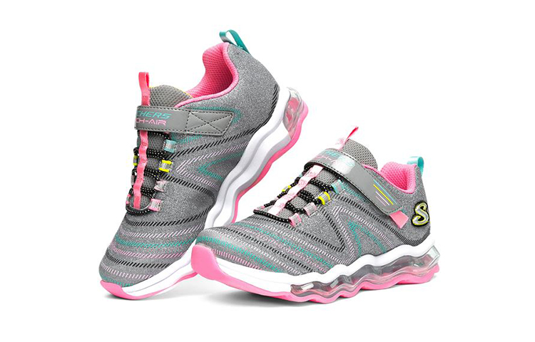 Lookbook (Youth) Skechers Skech-Air Wavelength 'Grey Multicolor' 84655L-GYMT