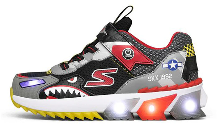 大童 Skechers Skech-Jetz Lights 低筒閃燈跑步鞋 黑綠紅 Buy 大童 Skechers Skech-Jetz Lights 低筒閃燈跑步鞋 黑綠紅