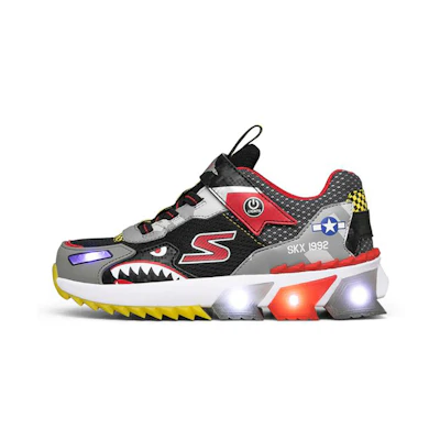 (Youth) Skechers Skech-Jetz Lights 'Black Green Red'