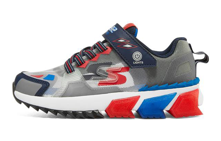 (Youth) Skechers Skech-Jetz Lights 'Blue Red' 401527L-NVRD