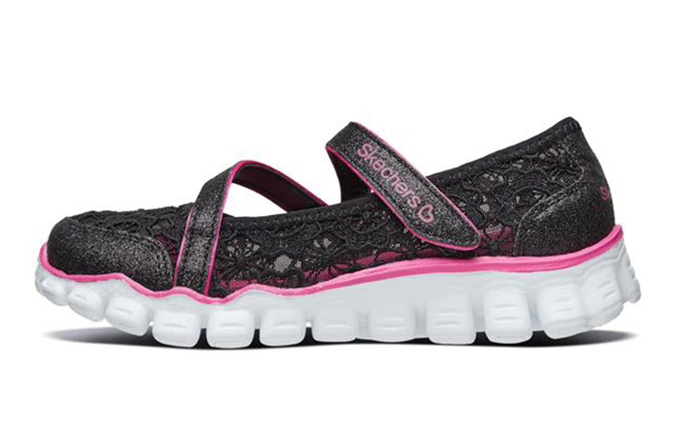 (Youth) Skechers Skech Flex 2.0 'Mary Jane Black Pink' 664041L-BKHP
