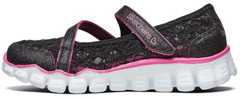 (Youth) Skechers Skech Flex 2.0 'Mary Jane Black Pink' 664041L-BKHP (Youth) Skechers Skech Flex 2.0 'Mary Jane Black Pink' 664041L-BKHP